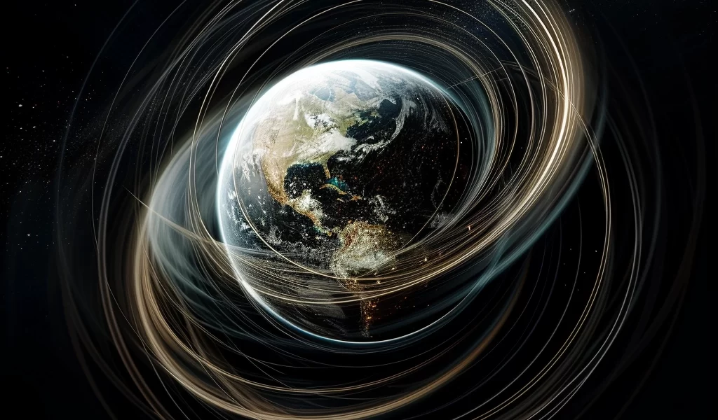 Scientist analyzing comprehensive data on Earth's rotation speed to understand underlying mechanisms.